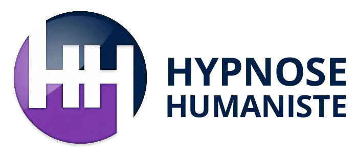 Logo Hypnose Humaniste: lettre H stylisée en bleu